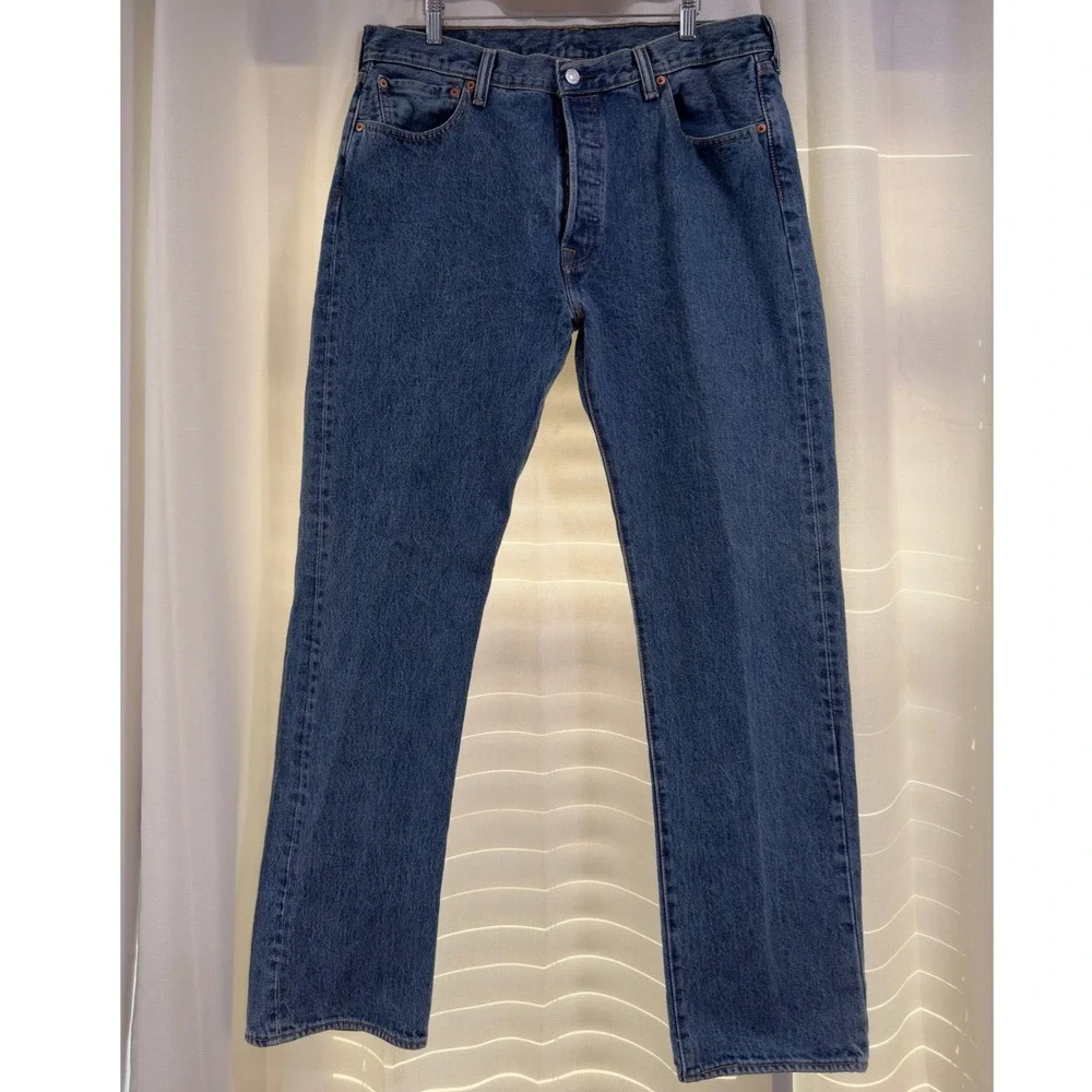 Vintage Men's Levis 501 Original Fit‎ Jeans Straight Leg Button Fly 36x34